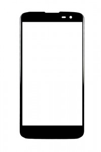 Replacement Front Glass For Lg Tribute Ls660 Black By - Maxbhi.com