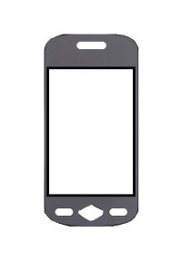 Replacement Front Glass For Samsung A886 Forever White By - Maxbhi.com