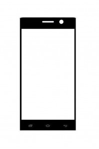 Replacement Front Glass For Intex Cloud Power Black By - Maxbhi.com