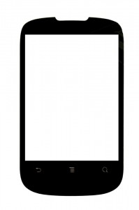 Replacement Front Glass For Huawei U8180 Ideos X1 Black By - Maxbhi.com
