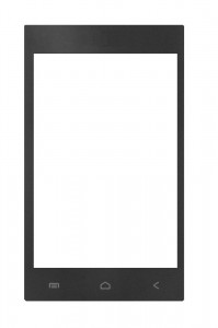 Replacement Front Glass For Zen P46 Elite Black By - Maxbhi.com
