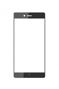 Replacement Front Glass For Zte Blade V2 Black By - Maxbhi.com