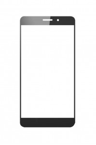 Replacement Front Glass For Thl T9 Plus Black By - Maxbhi.com