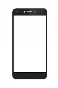 Replacement Front Glass For Tecno Mobile Pouvoir 1 Black By - Maxbhi Com