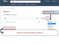 Step 4: Select the problem in the "Reason" and describe the problem in detail in the "Describe problem" section.