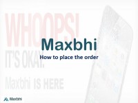 How to make new order on Maxbhi.com Step 1