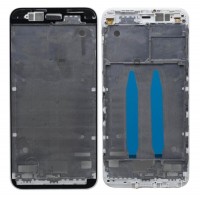 Lcd Frame Middle Chassis For Xiaomi Mi A1 Black By - Maxbhi Com
