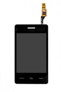 Lcd With Touch Screen For Lg T385 Wifi Black By - Maxbhi.com
