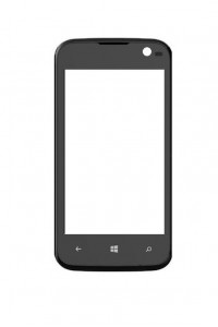 Replacement Front Glass For Lava Iris Win1 Black By - Maxbhi.com