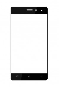 Replacement Front Glass For Celkon Millennia Q599 Ufeel Black By - Maxbhi.com