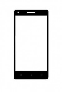 Replacement Front Glass For Zen Cinemax 2 Black By - Maxbhi.com