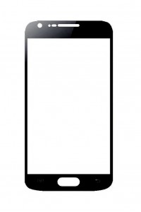 Replacement Front Glass For Samsung Galaxy S Ii E110s Black By - Maxbhi.com