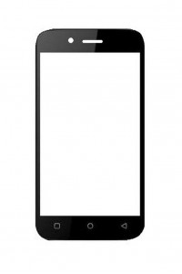 Replacement Front Glass For Intex Cloud N4 Plus Black By - Maxbhi.com