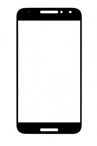 Replacement Front Glass For Alcatel A3 Black By - Maxbhi.com