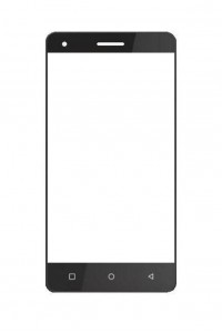 Replacement Front Glass For Zen Cinemax 3 White By - Maxbhi.com