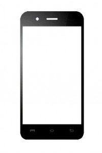 Replacement Front Glass For Gfive President Smart 1 Black By - Maxbhi.com