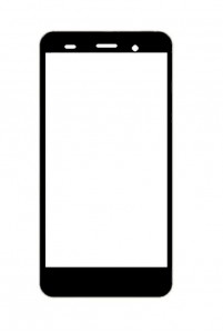 Replacement Front Glass For Micromax Bolt Supreme 4 Black By - Maxbhi.com