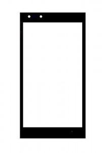 Replacement Front Glass For Micromax Canvas Fire 4g Grey By - Maxbhi.com