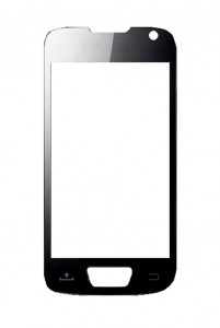Replacement Front Glass For Samsung I8520 Galaxy Beam Black By - Maxbhi.com