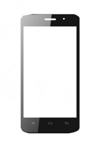 Replacement Front Glass For Spice Mi430 Black By - Maxbhi.com