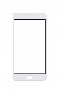 Replacement Front Glass For Meizu M3e Silver By - Maxbhi.com
