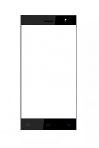 Replacement Front Glass For Gaba A5 White By - Maxbhi.com