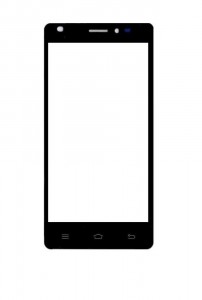 Replacement Front Glass For Intex Aqua Life Ii Black By - Maxbhi.com