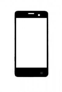Replacement Front Glass For Micromax Canvas Spark 2 Plus Black By - Maxbhi.com