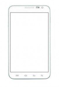 Replacement Front Glass For Samsung Galaxy Note Lte I717 White By - Maxbhi.com