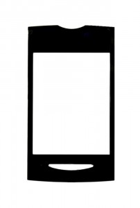 Replacement Front Glass For Sony Ericsson Yendo Black By - Maxbhi.com