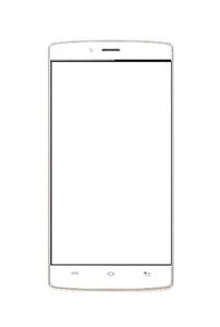 Replacement Front Glass For Intex Cloud Matte White By - Maxbhi.com