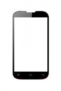 Replacement Front Glass For Intex Cloud Y13 Black By - Maxbhi.com