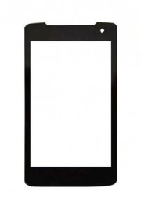 Replacement Front Glass For Vox Mobile E10 Black By - Maxbhi.com