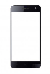 Replacement Front Glass For Micromax Canvas Hd Aq4750 Black By - Maxbhi Com