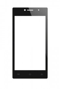 Replacement Front Glass For Spice Mi451 Smartflo Poise Black By - Maxbhi.com