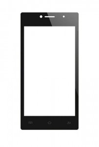 Replacement Front Glass For Spice Smart Flo Poise Mi451 Black By - Maxbhi.com