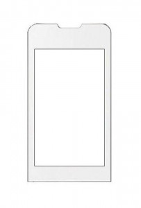 Replacement Front Glass For Lava Discover 132 White By - Maxbhi.com