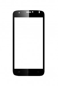 Replacement Front Glass For Intex Aqua I14 Black By - Maxbhi.com