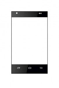 Replacement Front Glass For Intex Crystal 3.5 Black By - Maxbhi.com
