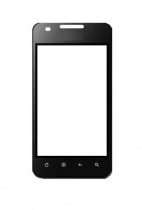 Replacement Front Glass For Spice Mi424 White By - Maxbhi.com