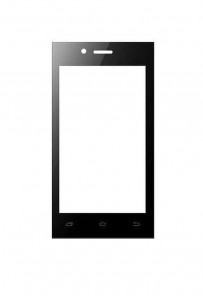 Replacement Front Glass For Spice Xlife 410 3g Grey By - Maxbhi.com