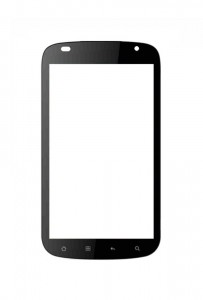 Replacement Front Glass For Celkon A101 Black By - Maxbhi.com