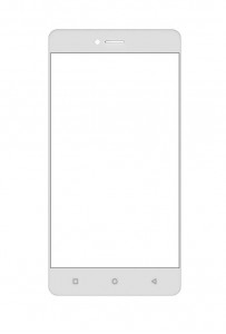 Replacement Front Glass For Zen Cinemax Force White By - Maxbhi.com