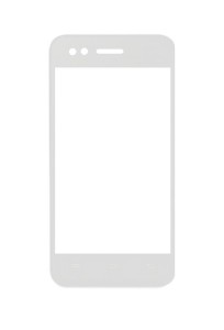 Replacement Front Glass For Lava A50 Silver By - Maxbhi.com