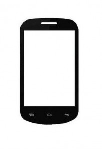 Replacement Front Glass For Lava Iris 355 Black By - Maxbhi.com