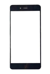 Replacement Front Glass For Nubia Z17 Mini Black By - Maxbhi.com