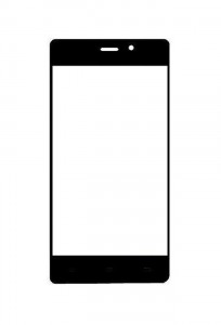 Replacement Front Glass For Ktouch A30 Black By - Maxbhi.com