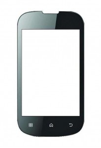 Replacement Front Glass For Lava Iris 351 White By - Maxbhi.com