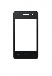 Replacement Front Glass For Intex Aqua V Plus Black By - Maxbhi.com