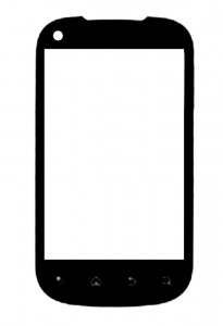 Replacement Front Glass For Motorola Xt319 White By - Maxbhi.com